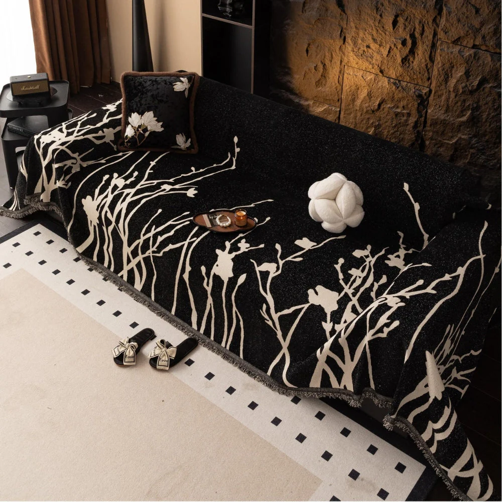 Twilight Branches Chenille Sofa Cover - Image 5
