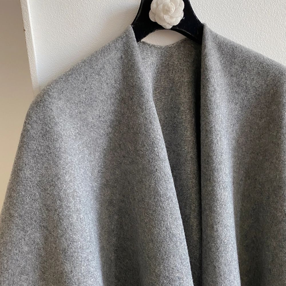 Twilight Chill Acrylic Poncho Shawl - Image 3
