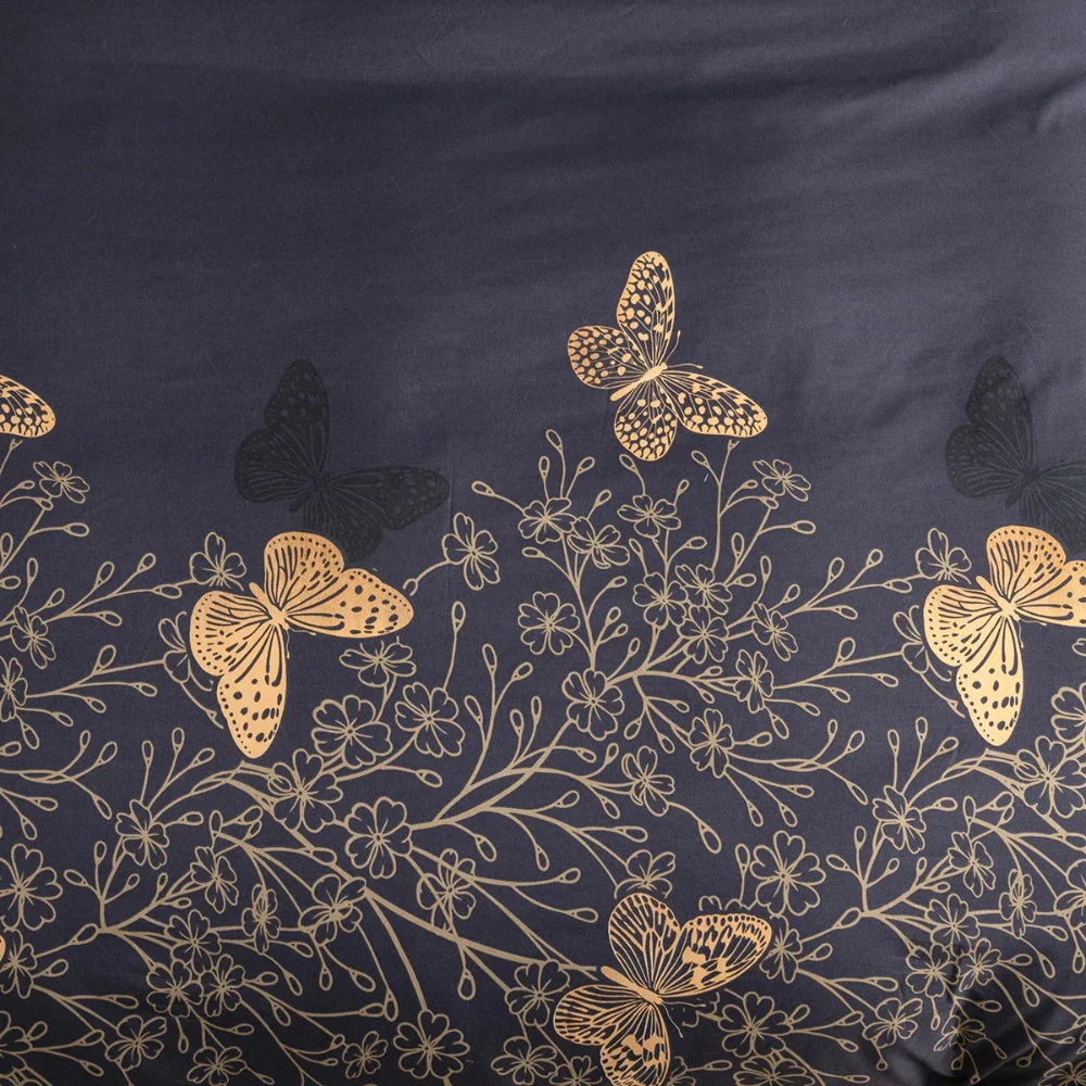 Valora Midnight Butterfly Duvet Cover | 3pcs Set - Image 8