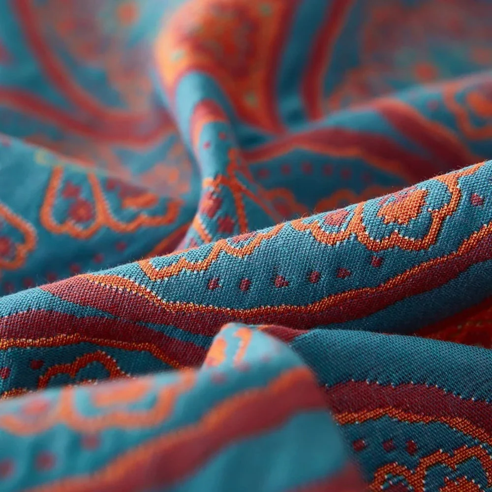 Velina Reversible Cotton Summer Blanket - Image 6