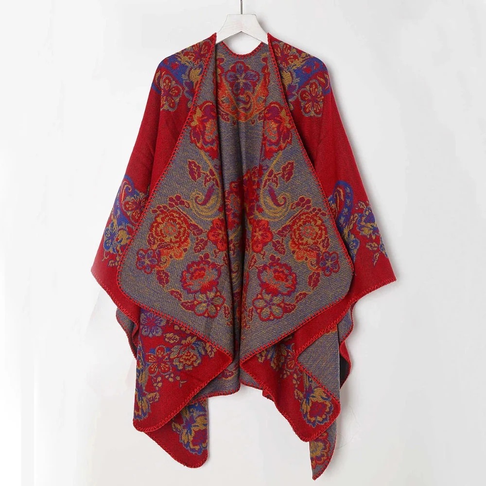 Velouria Vintage Acrylic Poncho - Image 6