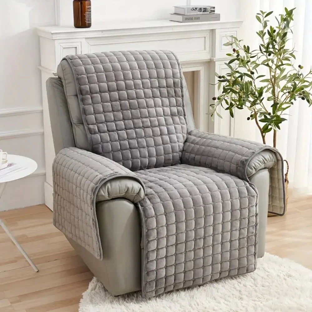 Velvet Grid Recliner Cover - Image 7