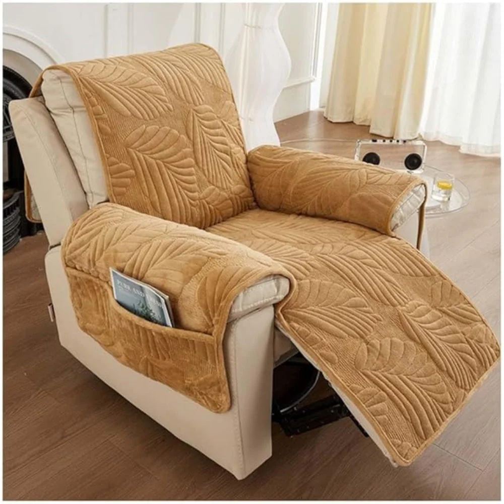 Verdant Leaf Pattern Recliner Cover - Image 4