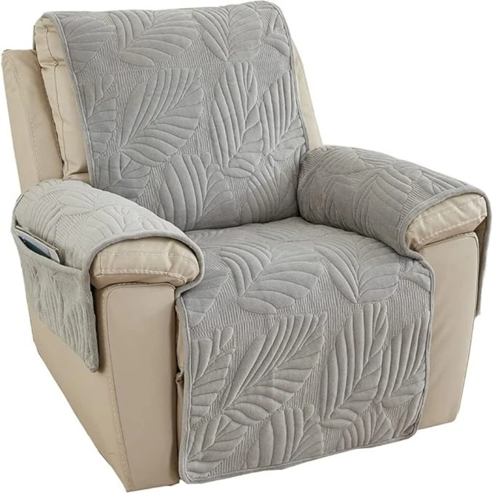 Verdant Leaf Pattern Recliner Cover - Image 5