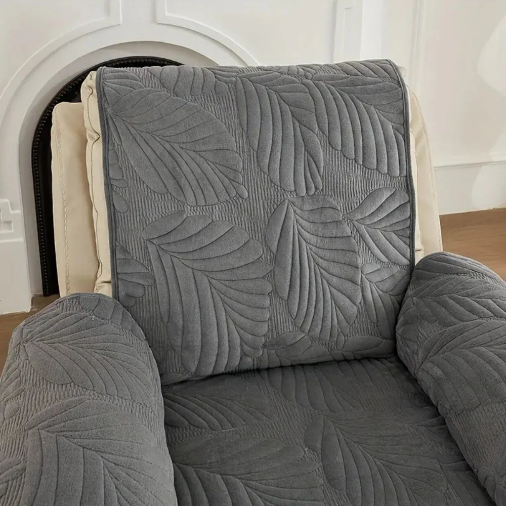 Verdant Leaf Pattern Recliner Cover - Image 8