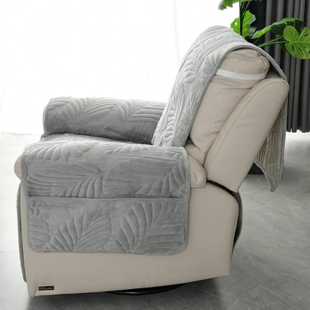 Verdant Leaf Pattern Recliner Cover - Image 9