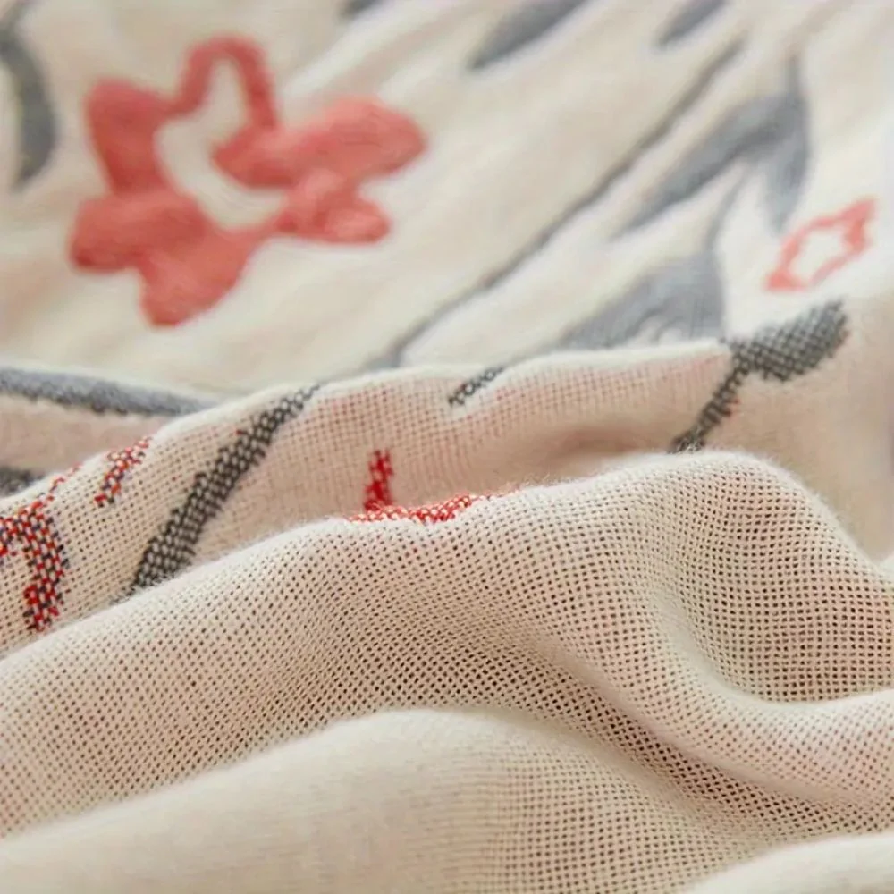 Versailles-Inspired Reversible Floral Blanket - Image 3
