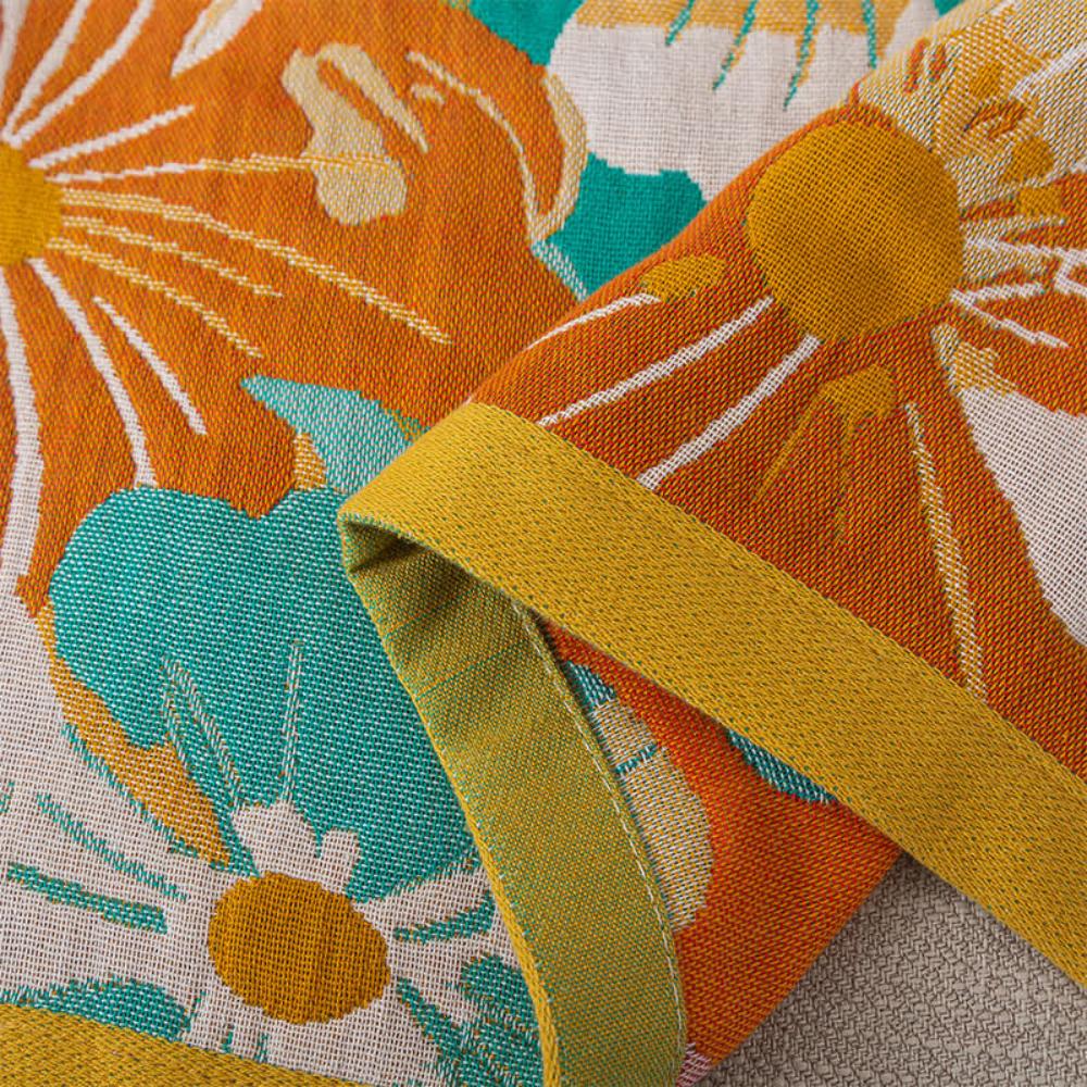 Vibrant Petals Gauze Bath Towel - Image 3