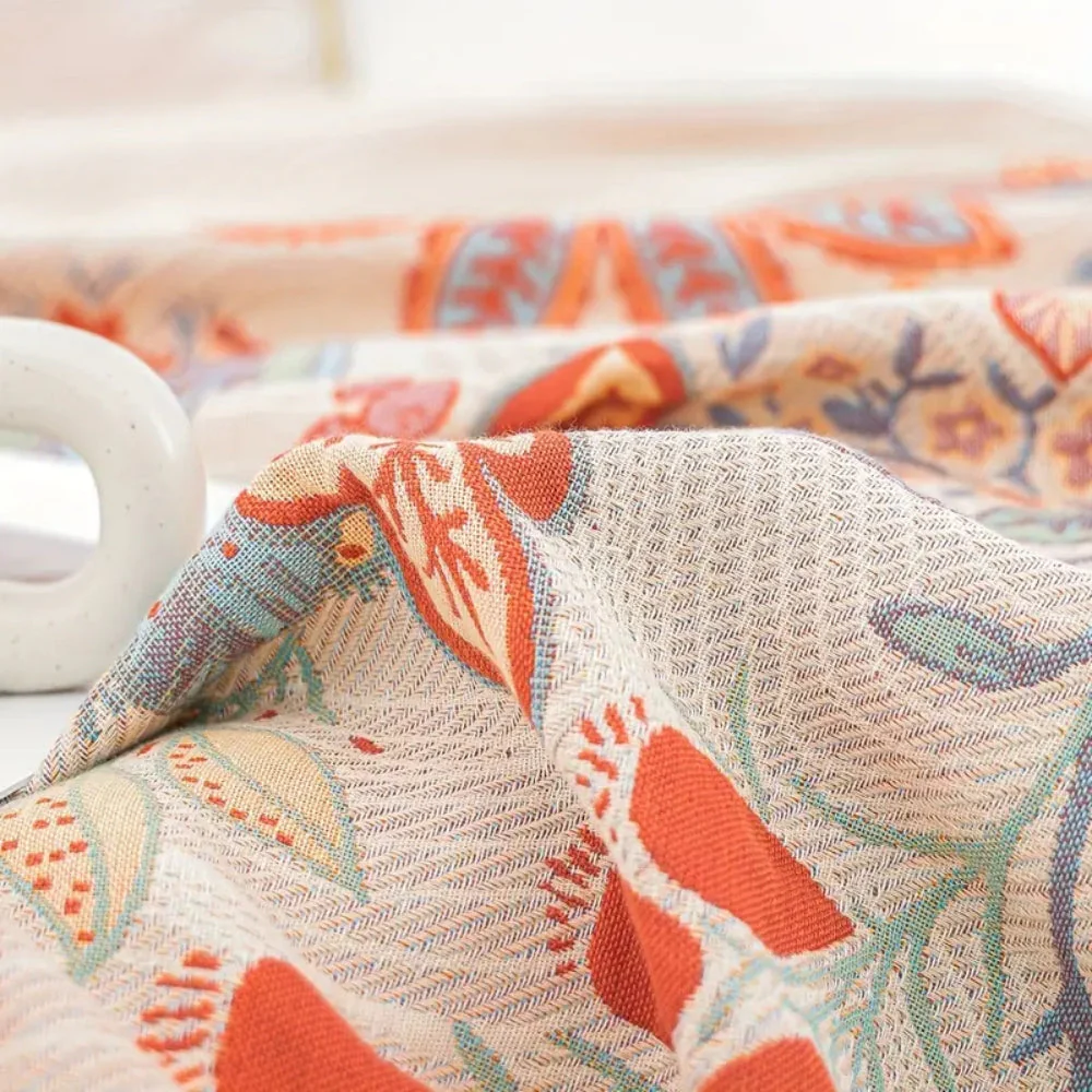 Vineyard Blossom Reversible Cotton Blanket - Image 3