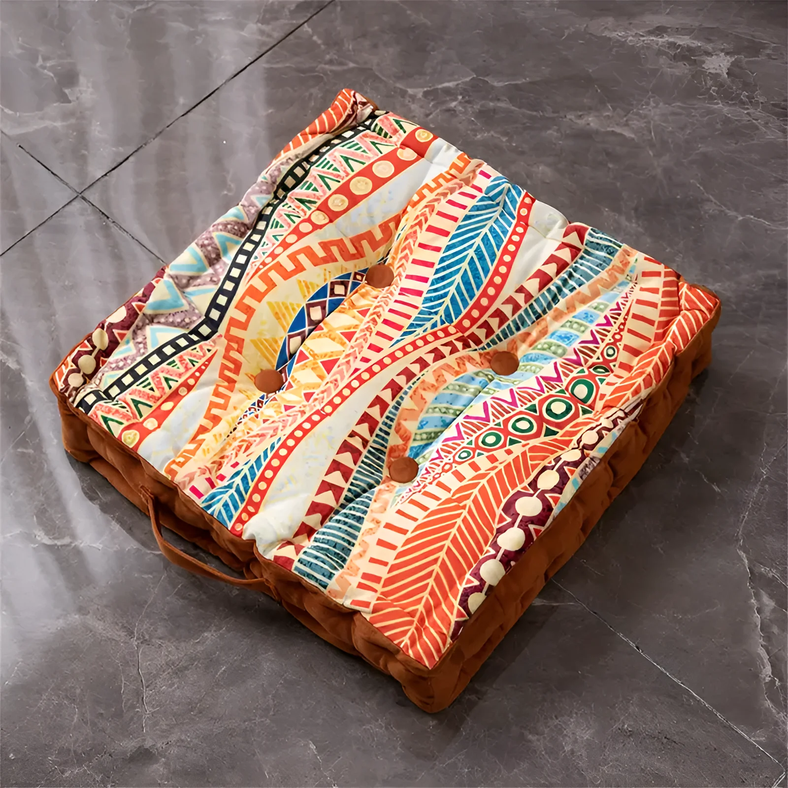 Vintage-Inspired Tufted Floor Cushion - Image 6