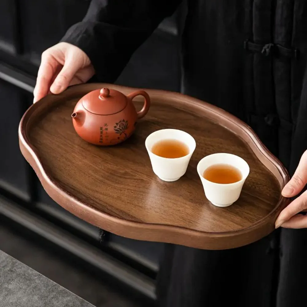 Vintage-Style Bamboo Serving Tray - Image 2