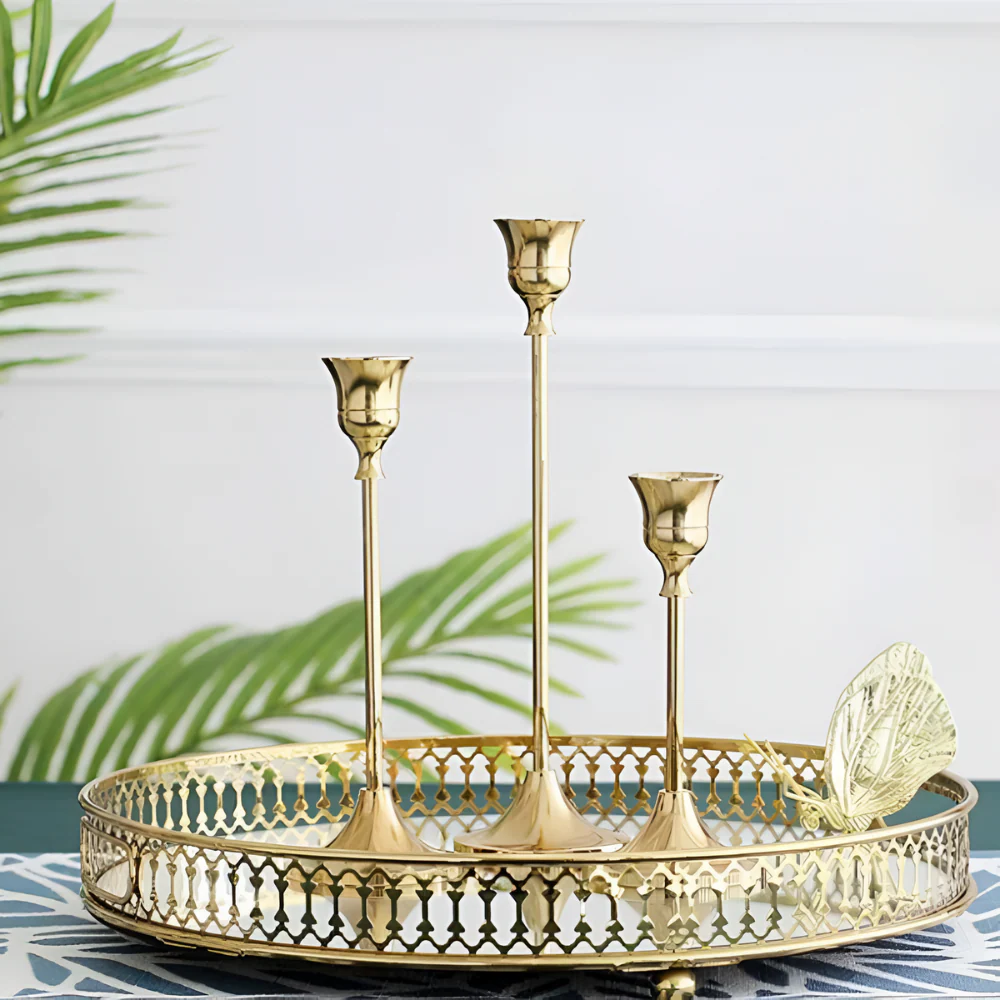 Vintage Style Candle Holder | 3Pcs Set - Image 7