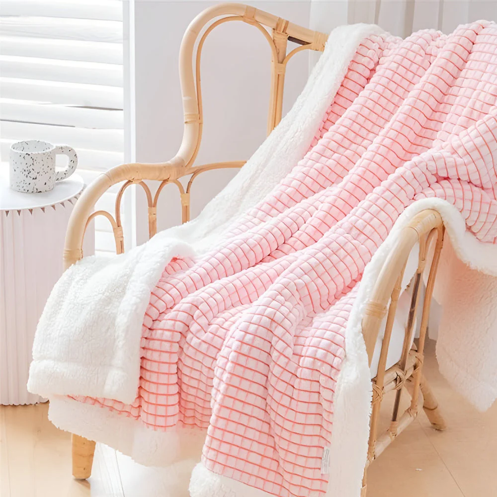 Warm Waffle Sherpa Blanket - Image 2