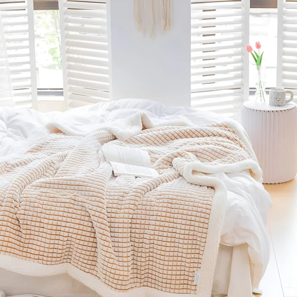Warm Waffle Sherpa Blanket - Image 5
