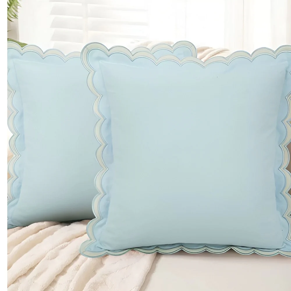 Wave Edge Cotton Cushion Cover - Image 5