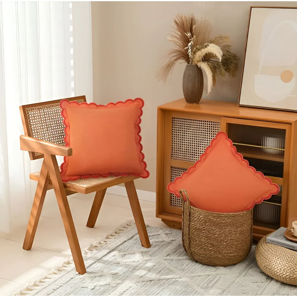 Wave Edge Cotton Cushion Cover - Image 8