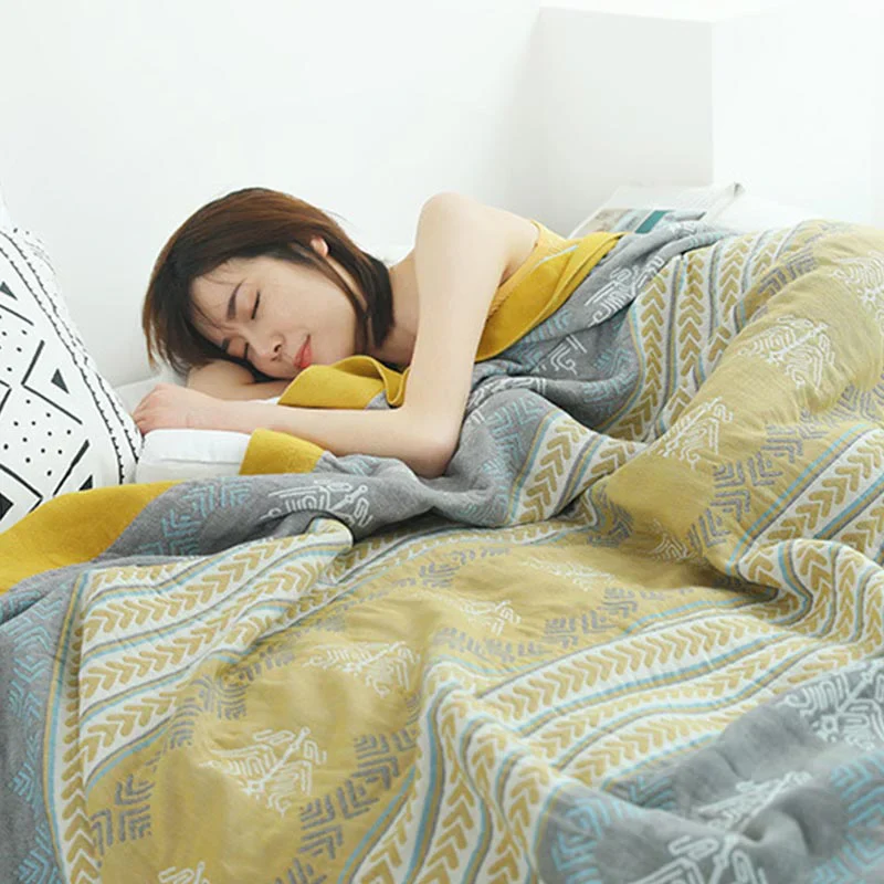 Wheatfield Dreams Reversible Cotton Blanket - Image 6