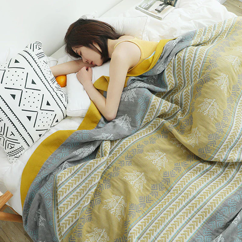 Wheatfield Dreams Reversible Cotton Blanket - Image 8