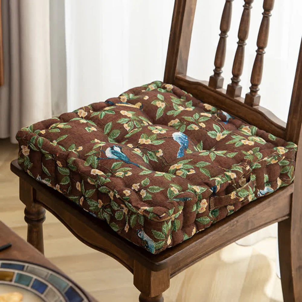 Whimsical Bird Leaf Cushion - Image 4