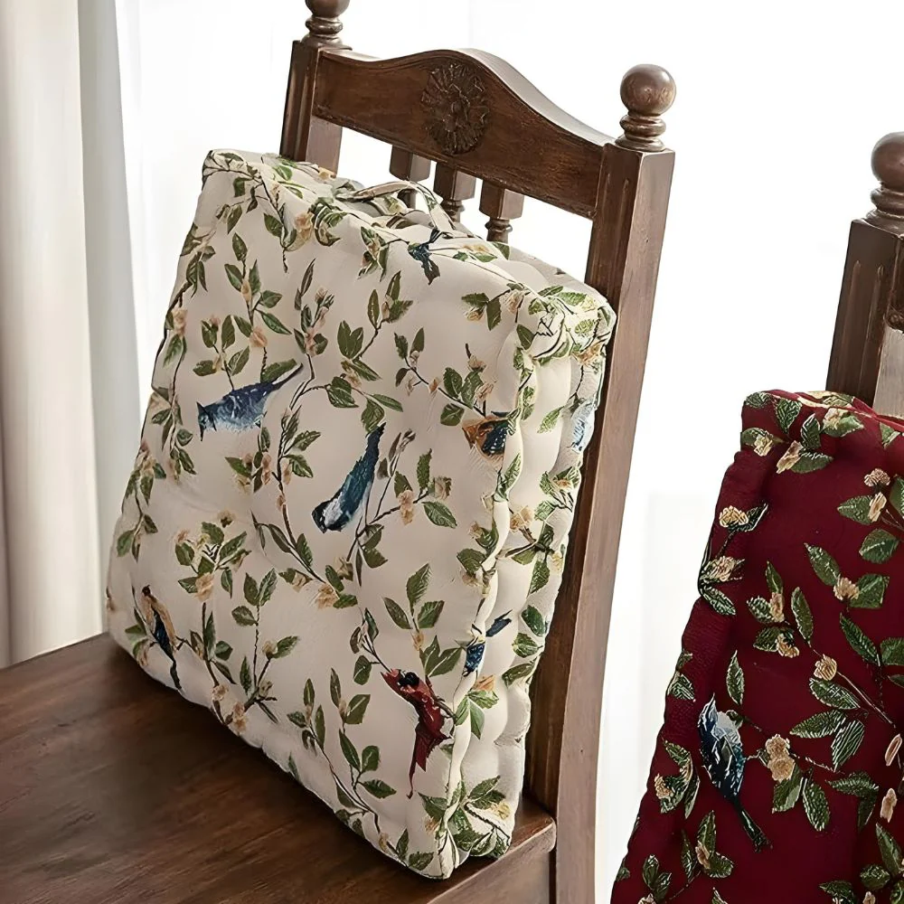 Whimsical Bird Leaf Cushion - Image 6