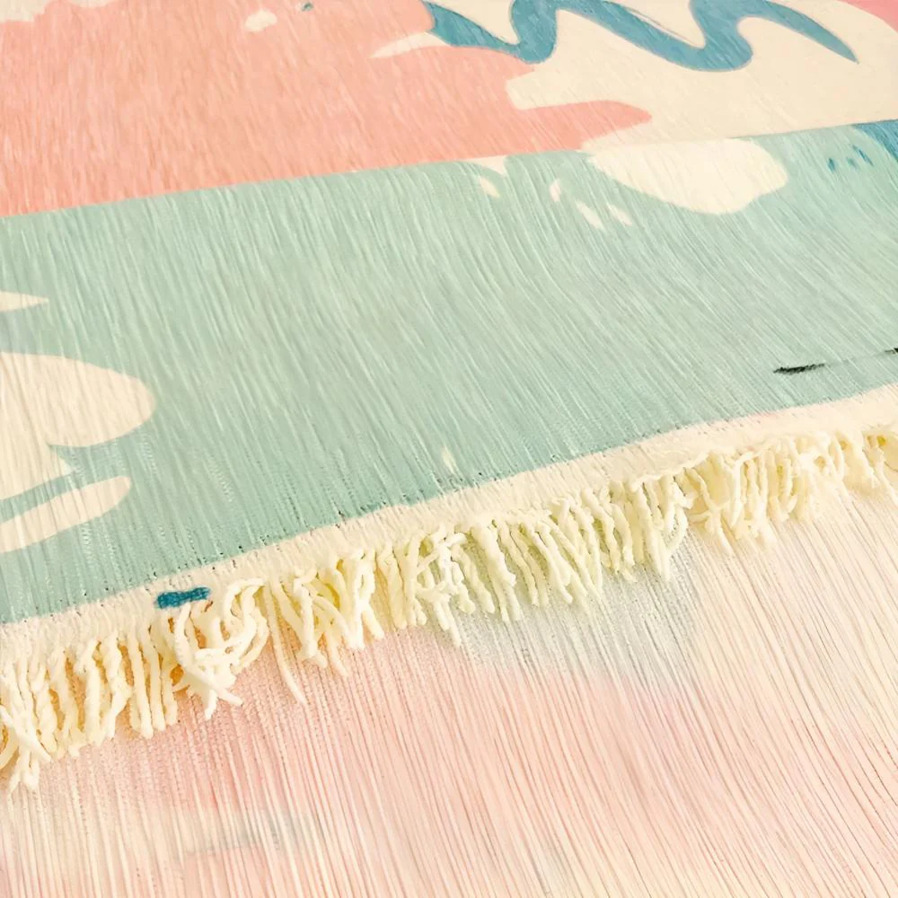Whimsical Watercolor Sofa Cover - Image 4