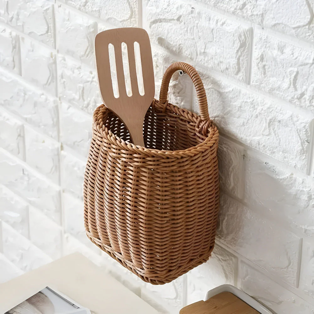Willow Rattan Woven Storage Basket - Image 3