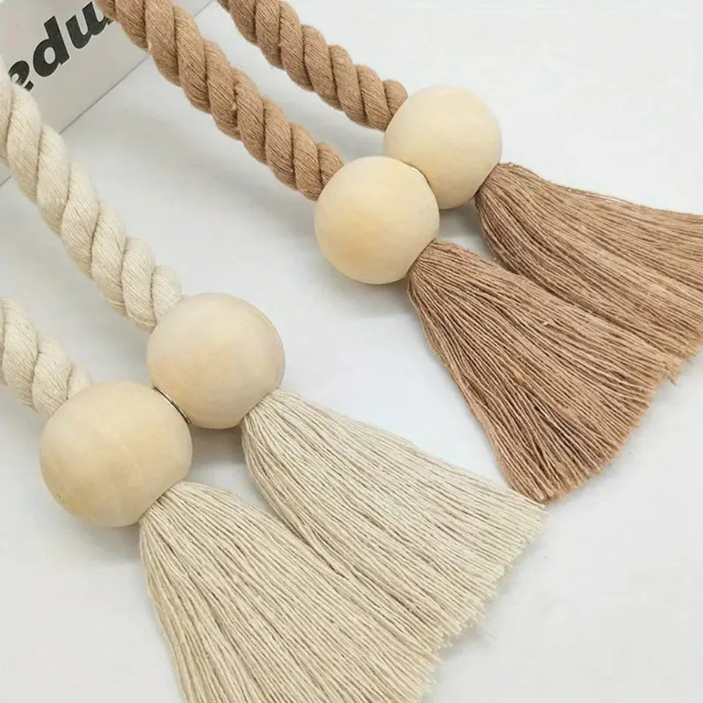 Wooden Bead Tassel Curtain Tie Back | 2Pcs Set - Image 6
