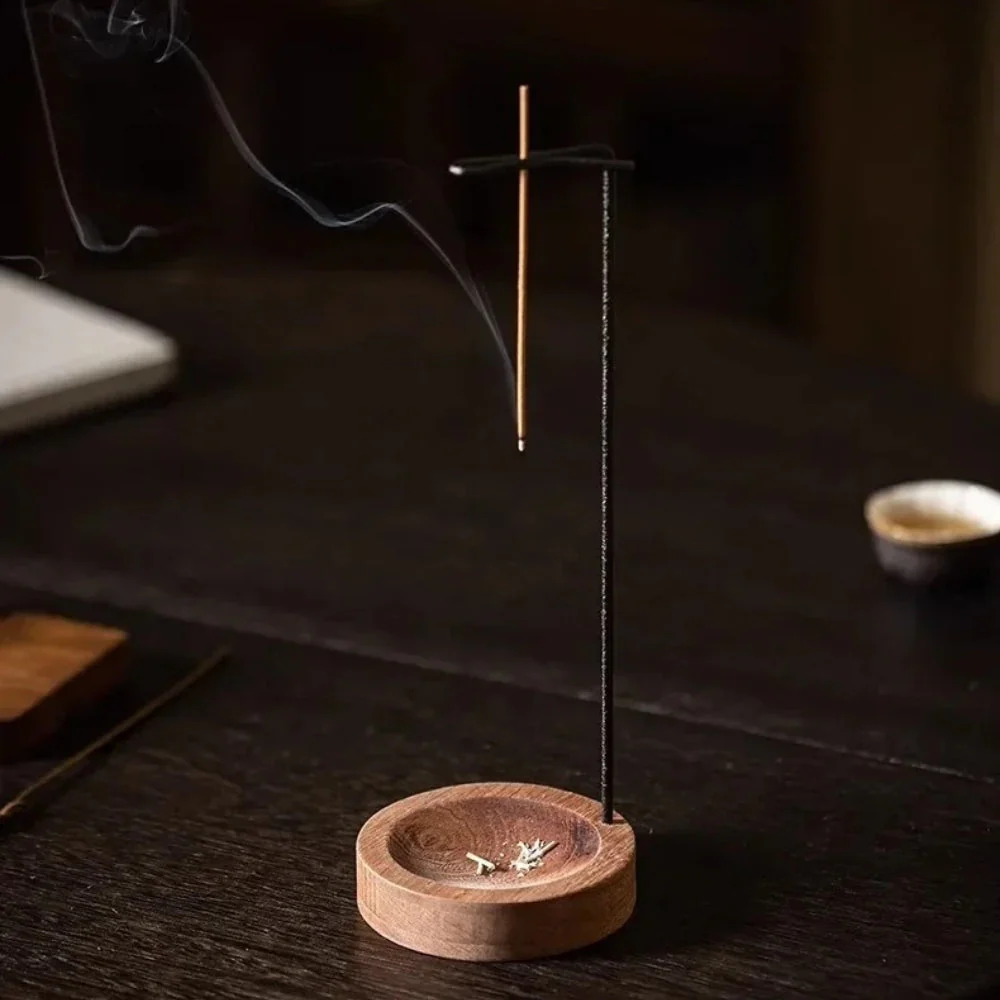 Wooden Incense Burner with Metal Holder - Image 13