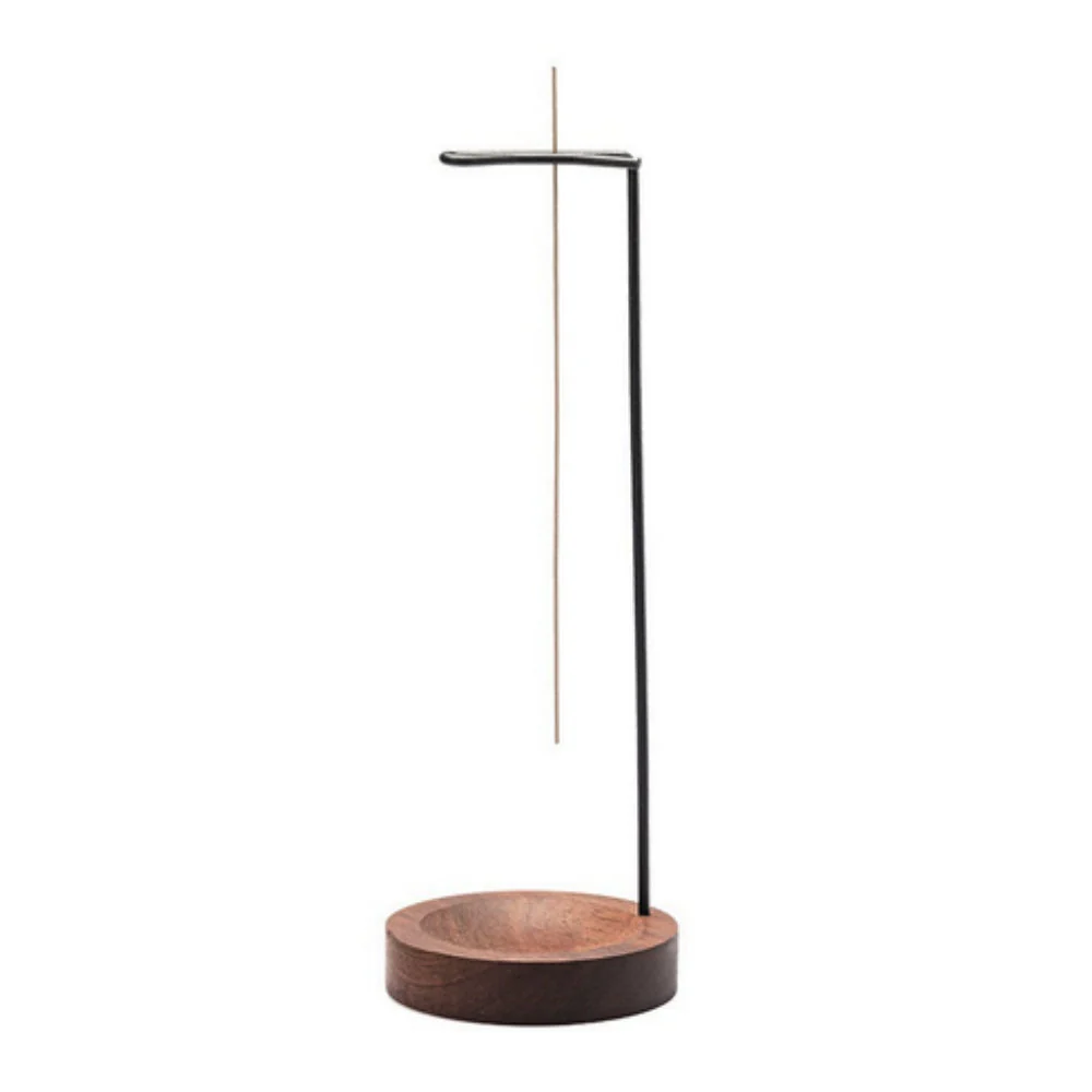 Wooden Incense Burner with Metal Holder - Image 2
