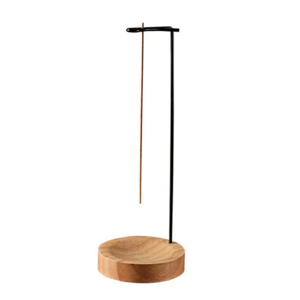 Wooden Incense Burner with Metal Holder - Image 3