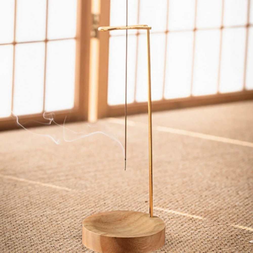 Wooden Incense Burner with Metal Holder - Image 5