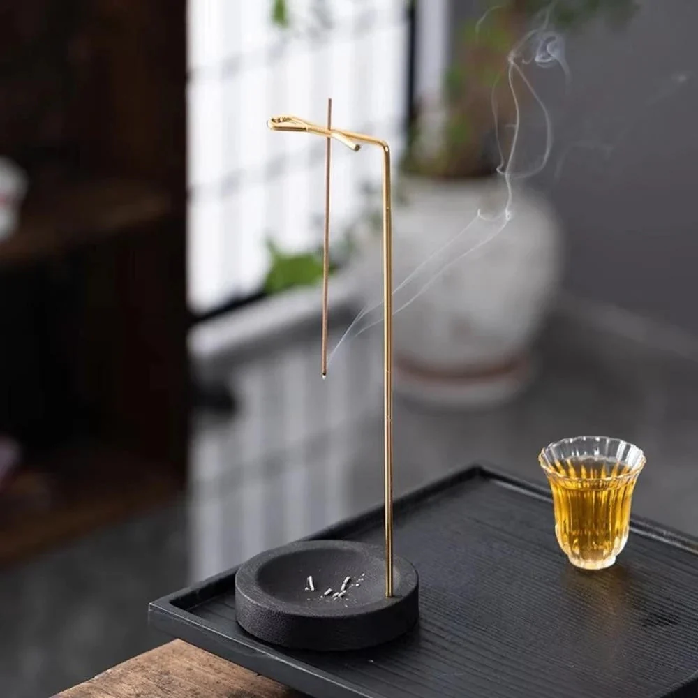 Wooden Incense Burner with Metal Holder - Image 8