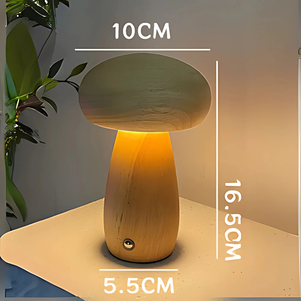 Wooden Mushroom Lamp - Image 10