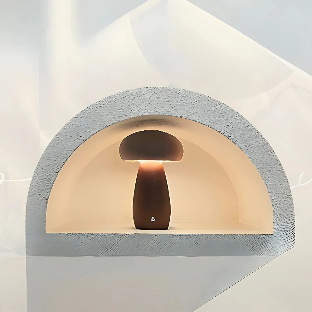 Wooden Mushroom Lamp - Image 12