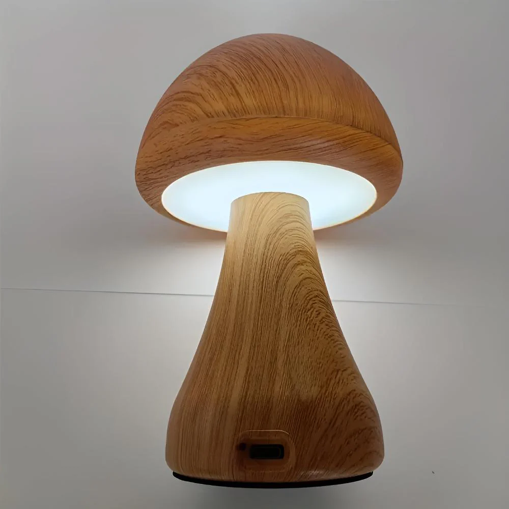 Wooden Mushroom Lamp - Image 6