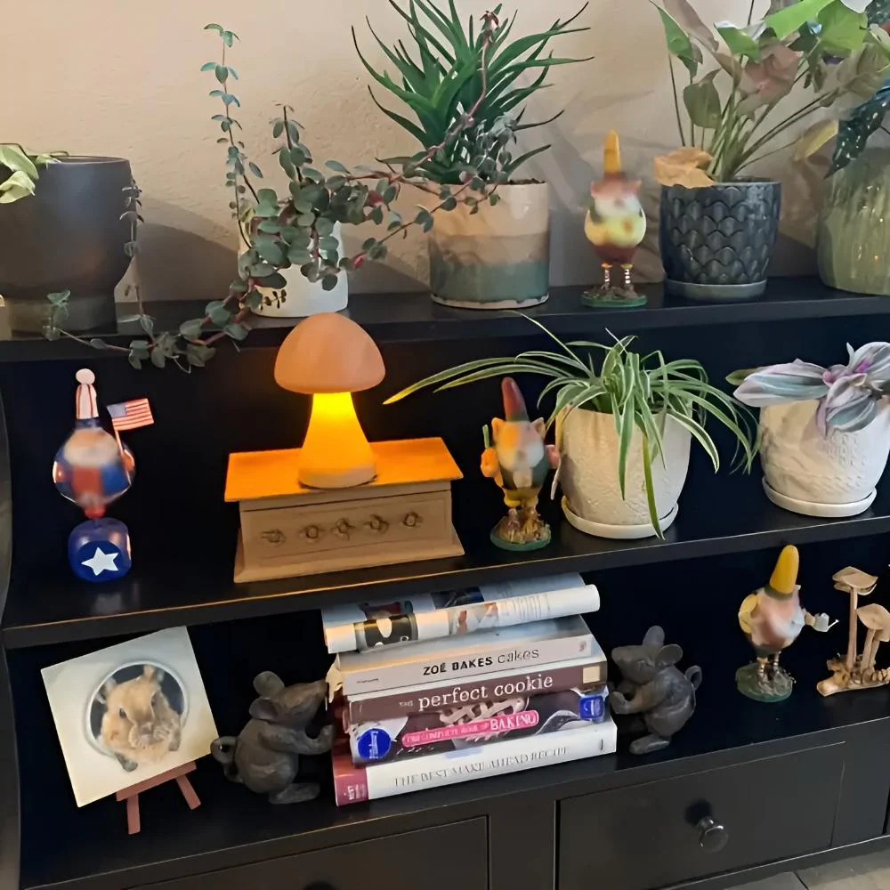 Wooden Mushroom Lamp - Image 8