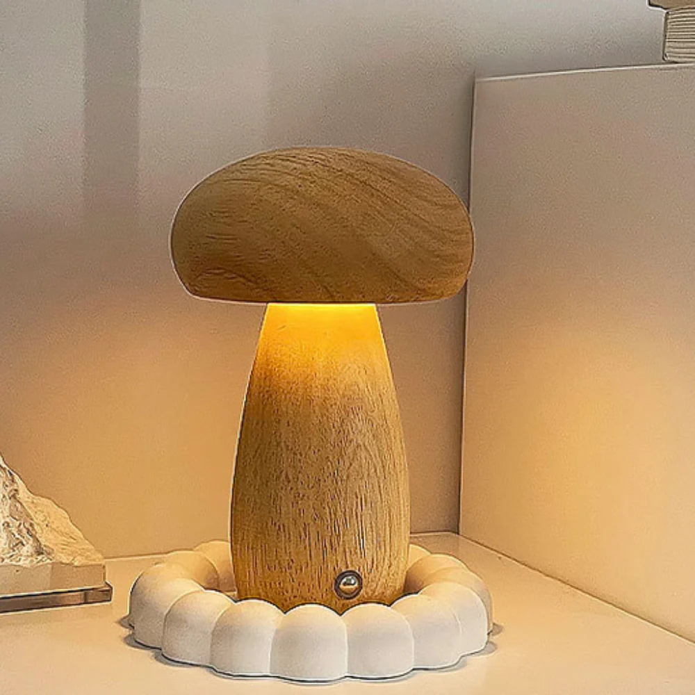 Wooden Mushroom Lamp - Image 9
