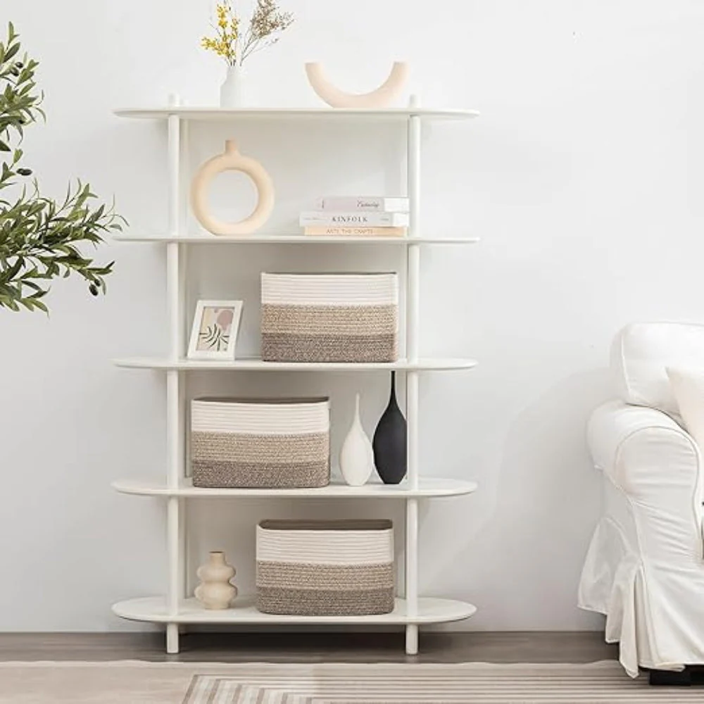 Woven Cotton Rope Storage Basket - Image 6