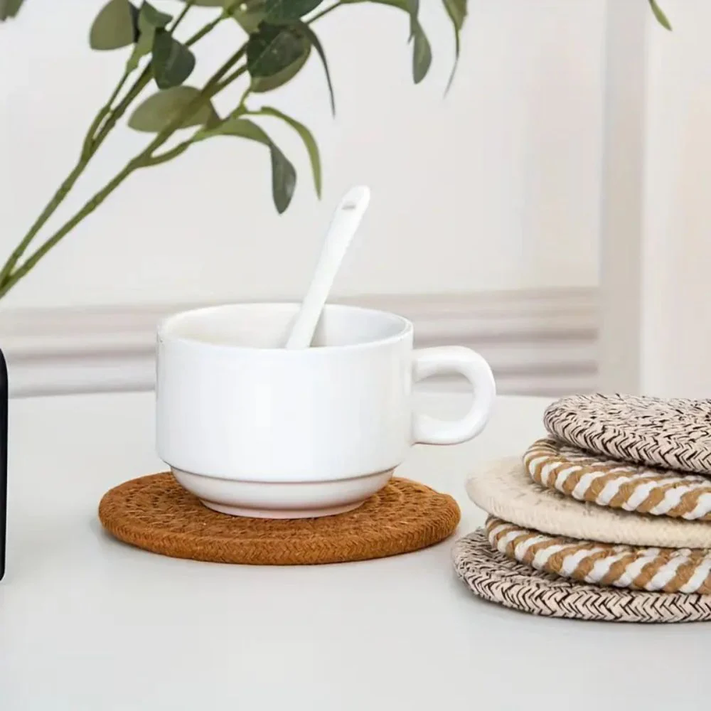 Woven Whirl Coaster Set | 8Pcs Set - Image 4