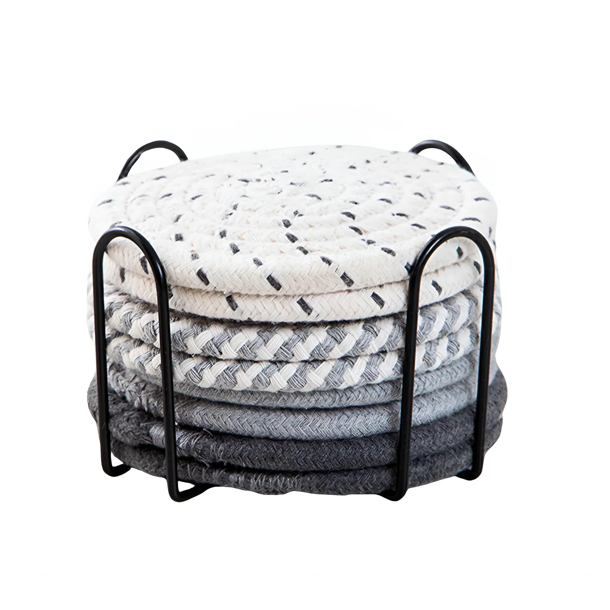 Woven Whirl Coaster Set | 8Pcs Set - Image 7