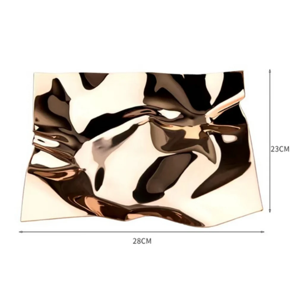 Wrinkled Stainless Steel Obsidian Tray - Image 7