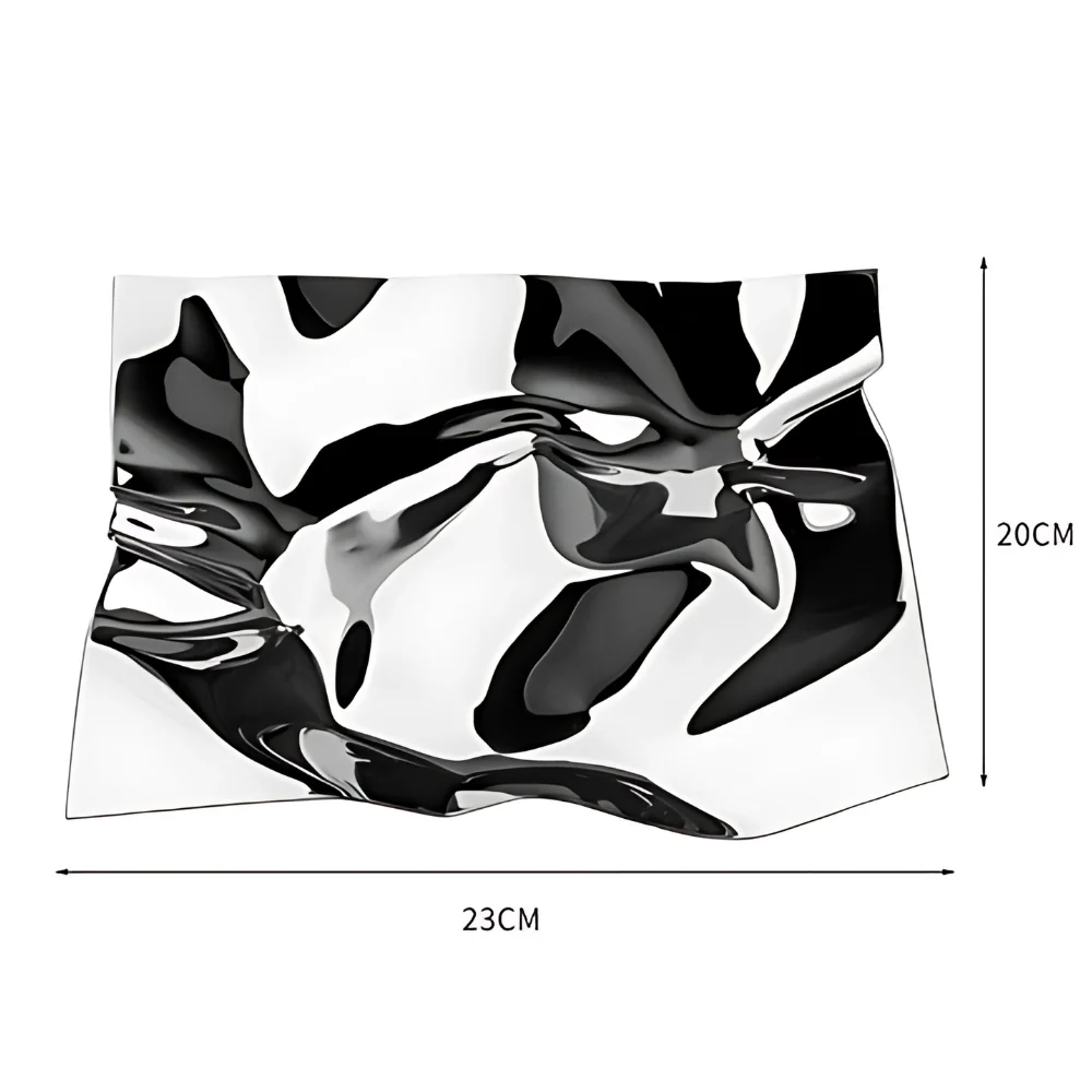 Wrinkled Stainless Steel Obsidian Tray - Image 8