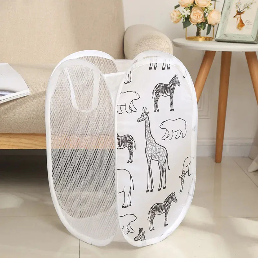 Zoola Animals Mesh Laundry Basket - Image 3