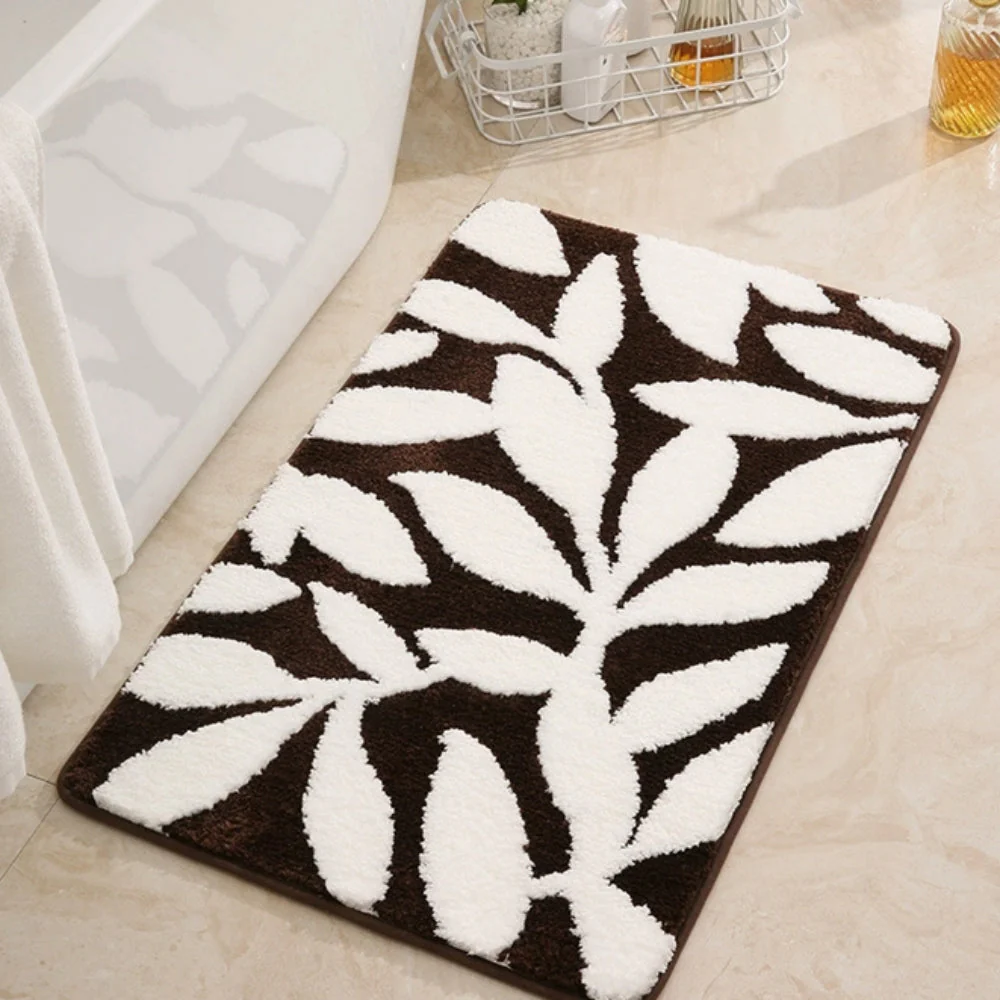 Zyphire Leaf Pattern Bath Mat - Image 4